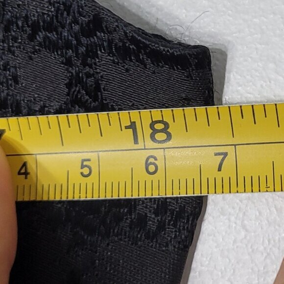 Max Cleo Women's Black Sleeveless Pleated Knee-Length Fit Flare Dress Size 8 - Picture 10 of 11